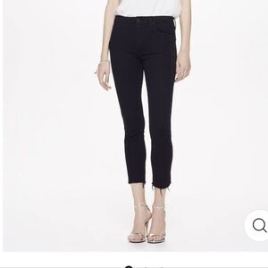 MOTHER High Waisted Looker Ankle Fray Guilty Party Racer Size 30